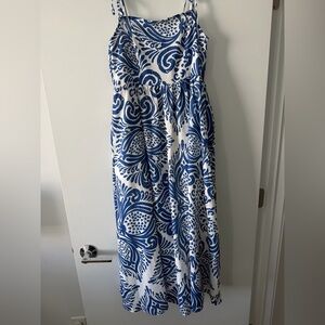 Petal & Pup Navy and White Patterned Dress